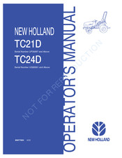 New Holland TC21D Operator's Manual