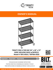 TRINITY Pro TBFPBA-0920 Owner's Manual