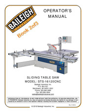 Baileigh STS-16120CNC Operator's Manual