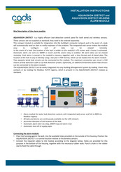 Cadis AQUAVISION 2DETECT-WI-SENS Installation Instructions Manual