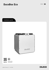 Duco DucoBox Eco Installation Manual