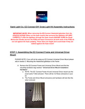 Dank Light EZ-Connect DIY Grow Light Kit Assembly Instructions Manual