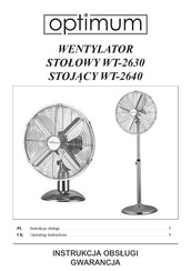 Optimum WT-2630 Instruction Manual