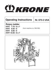 Krone KWT 7.70/6x7 Operating Instructions Manual