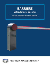 Platinum Access Systems BARRIER Installation Instructions Manual