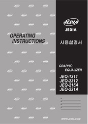 Jedia JEQ-1311 Operating Instructions Manual