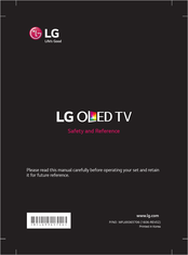LG OLED65C6 Series Safety And Reference