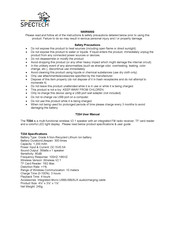 Spector&Co SPECTECH T234 User Manual