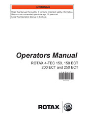 Brp Rotax 4-TEC 150 Operator's Manual