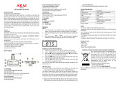 Akai FMT-30 User Manual
