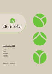 Blumfeldt Moody SOLAR ST Manual
