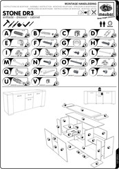 meubar STONE DR3 Assembly Instruction Manual