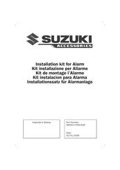 Suzuki 990D0-17H00-ALM Installation Manual