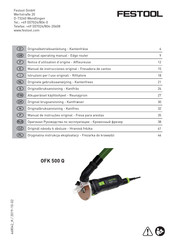 Festool 489434 Original Operating Manual