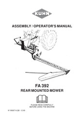 Kuhn FA 392 Assembly & Operators Manual