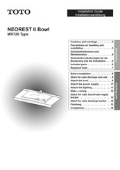 Toto NEOREST II Installation Manual