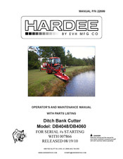 Evh HARDEE DB4048 Operator And  Maintenance Manual