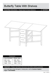 Argos 322/9761 Assembly Instructions Manual