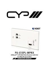SYP PU-515PL-WPRX Operation Manual