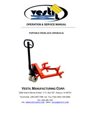 Vestil DRUM-55-S Operation & Service Manual