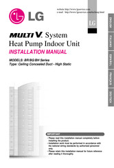 LG Multi V BG Series Installation Manual