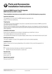 BMW 84 64 0 153 493 Installation Instructions Manual