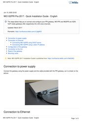 Wildix W02PRI Quick Installation Manual