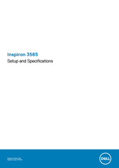 Dell Inspiron 3585 Setup And Specifications