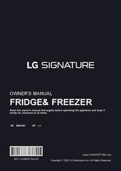 LG SIGNATURE GR-X33FGNGL Owner's Manual