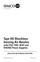 ITW Simco-Ion HS Series Installation And Operating Instructions Manual