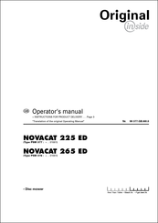 NOVACAT 265 ED Operator's Manual