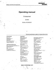Rondo Doge SCM50 Operating Manual
