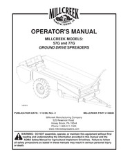 Millcreek 57G Operator's Manual