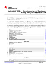 Texas Instruments bq3050EVM User Manual