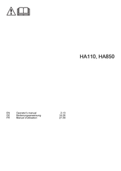 Husqvarna HA 850 Operator's Manual