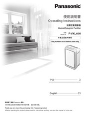 Panasonic F-VXL40H Operating Instructions Manual