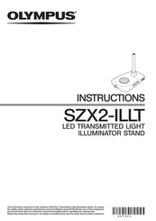 Olympus SZX2-ILLT Instructions Manual