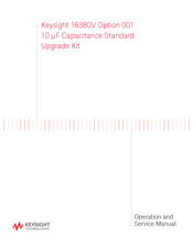 Keysight Technologies 16380V Operation And Service Manual