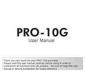 KJB PRO-10G User Manual
