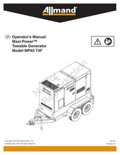 Allmand Maxi-Power MP65 T4F Operator's Manual