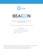 OmniGuide BEACON 420060AA Instructions For Use Manual