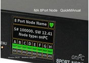 MA lighting 8Port Node Quick Manual
