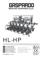 Gaspardo HL Series Use And Maintenance