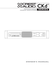 Crest Audio CKd Series Owner's Manual