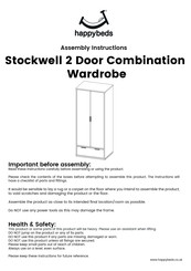 Happybeds Stockwell 2 Door Combination Wardrobe Assembly Instructions Manual