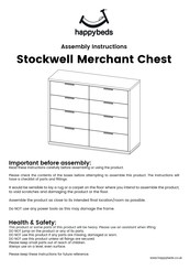 Happybeds Stockwell Merchant Chest Assembly Instructions Manual