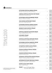 nowax TDN1200 Operating And Maintenance Manual
