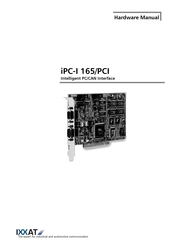 IXXAT iPC-I 165/PCI Hardware Manual