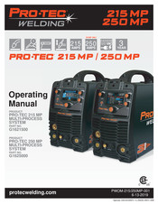 Pro-Tec Welding PRO-TEC 250 MP Operating Manual