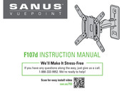 SANUS VuePoint F107d Instruction Manual